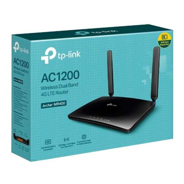 مودم روتر 4G LTE سیم کارت خور تی پی لينک مدل Archer MR400