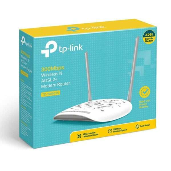 مودم روتر +ADSL2 بی‌سیم تی پی لينک مدل TD-W8961N